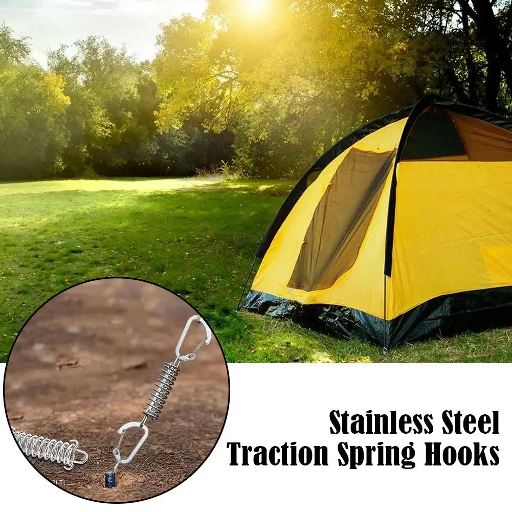 4/10Pcs Steel Tent Wind Rope Spring Buckle Tensioner Tightener Camping Pegs Awning Carabiner Hook With Clips Fixed Deck N3Q1
4/10Pcs Steel Tent Wind Rope Spring Buckle Tensioner Tightener Camping Pegs Awning Carabiner Hook With Clips Fixed Deck N3Q1