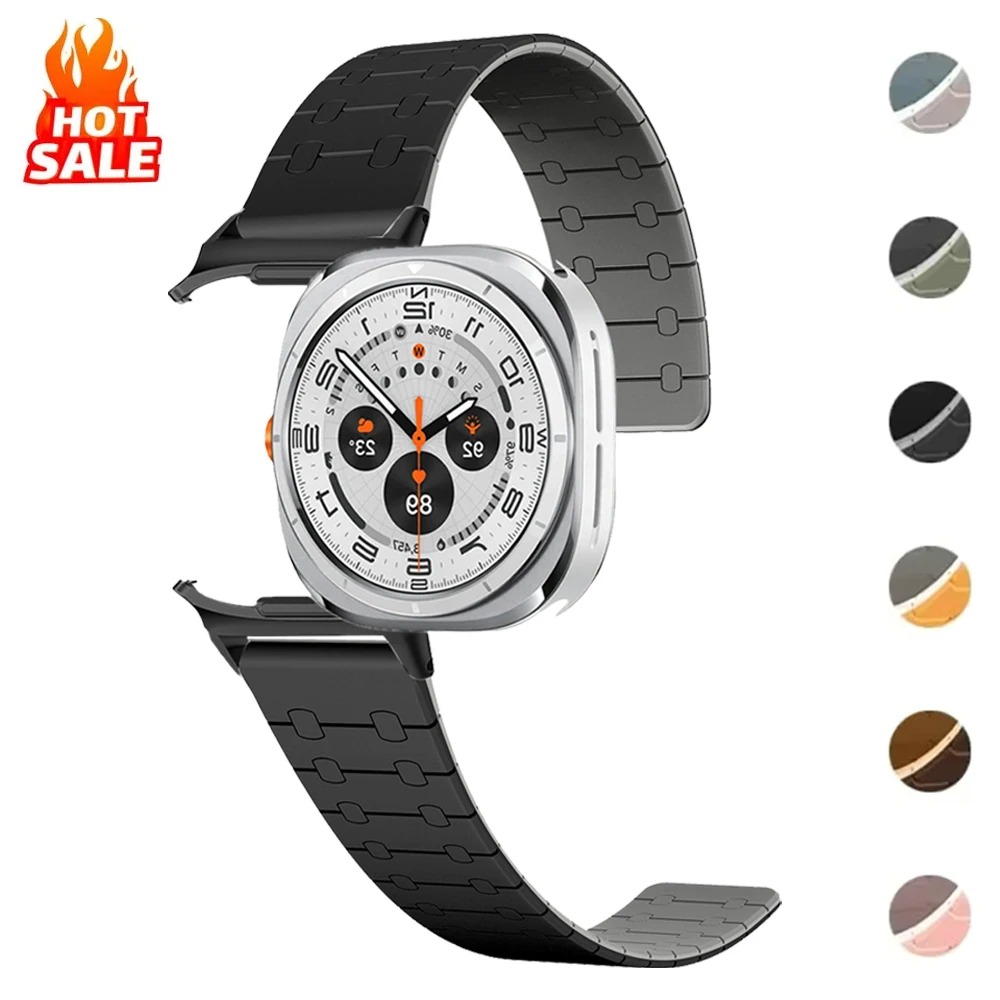 For Samsung Galaxy Watch 7 Ultra 47mm Band Sports Magnetic Bracelet for Samsung Watch Ultra Silicone Strap No Gaps Wristband
For Samsung Galaxy Watch 7 Ultra 47mm Band Sports Magnetic Bracelet for Samsung Watch Ultra Silicone Strap No Gaps Wristband