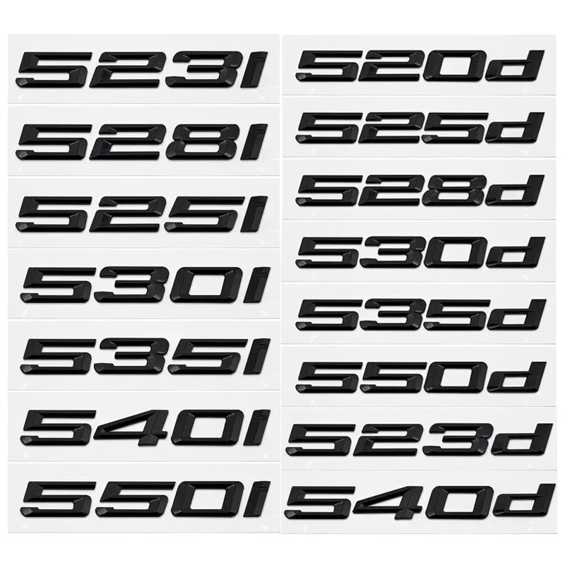 ABS Car Trunk Letters Logo Badge Emblem Sticker For BMW 5 Series 520i 525i 528d 530d 535i 540i E39 E60 E61 F07 F10 F11 G30 G31
ABS Car Trunk Letters Logo Badge Emblem Sticker For BMW 5 Series 520i 525i 528d 530d 535i 540i E39 E60 E61 F07 F10 F11 G30 G31
