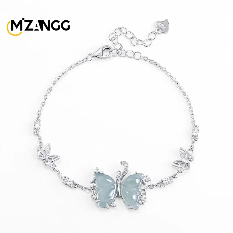 Genuine Natural Jadeite Blue Water Butterfly S925 Silver Inlaid Bracelet Ice Jade Fashion Luxury Ladies Jewellery Holiday Gift
Genuine Natural Jadeite Blue Water Butterfly S925 Silver Inlaid Bracelet Ice Jade Fashion Luxury Ladies Jewellery Holiday Gift