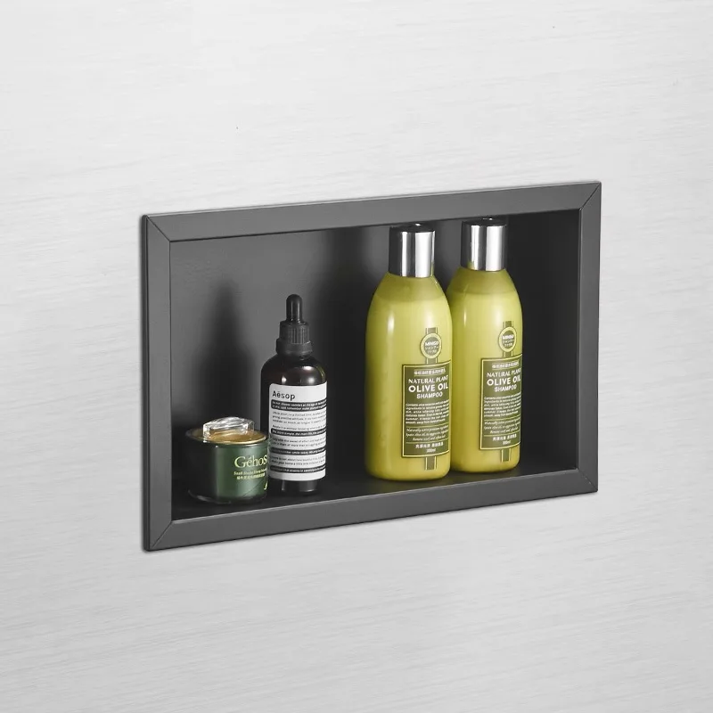 MTTUZK Nordic Simplicity Black stainless steel wall niche embedded cabinet, bathroom shelf, hotel shower room niche 31.5X20X8CM
MTTUZK Nordic Simplicity Black stainless steel wall niche embedded cabinet, bathroom shelf, hotel shower room niche 31.5X20X8CM
