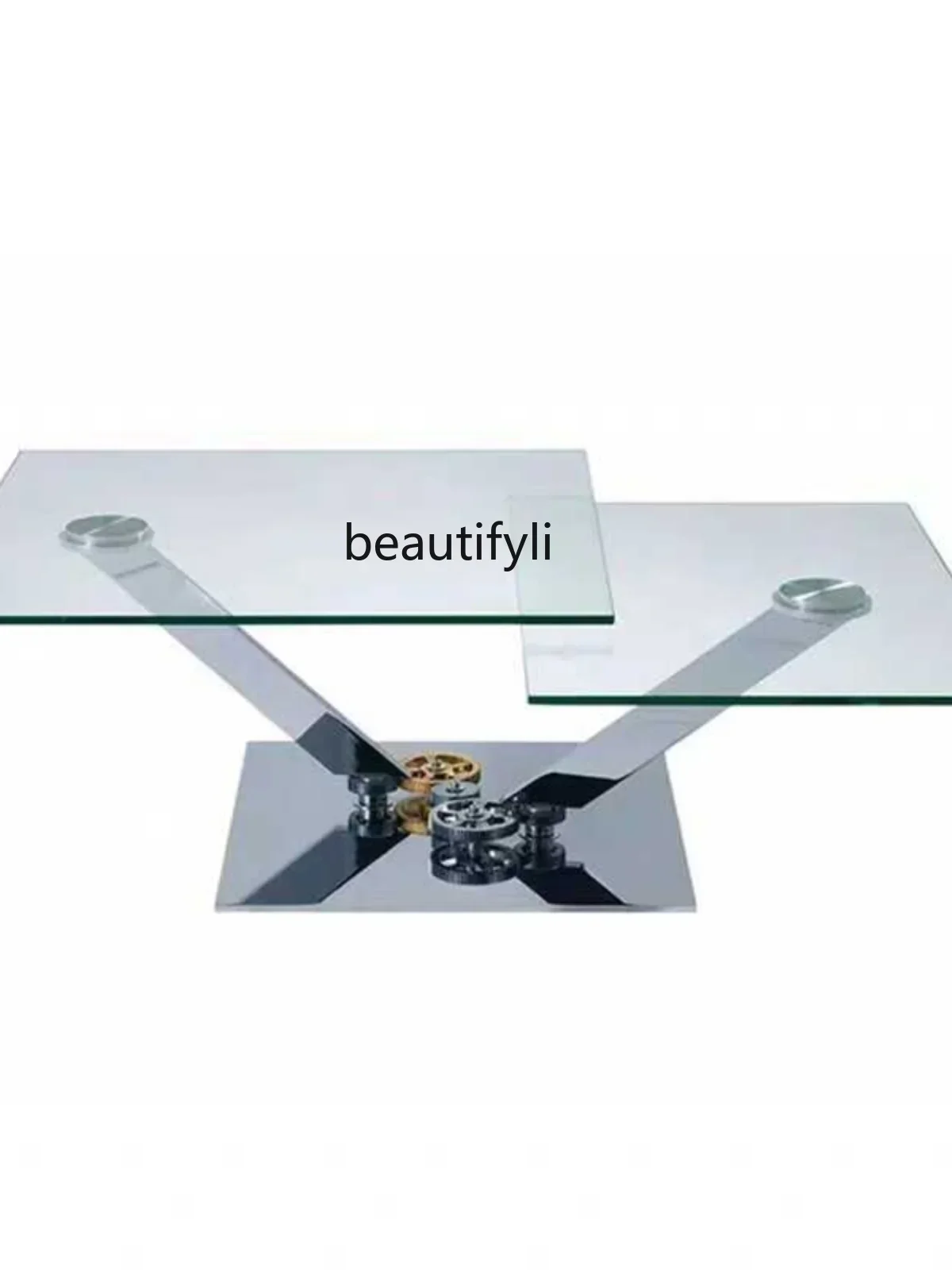 LX49Nordic classic designer stainless steel glass square coffee table Italian rotating mechanical coffee tableSSS
LX49Nordic classic designer stainless steel glass square coffee table Italian rotating mechanical coffee tableSSS