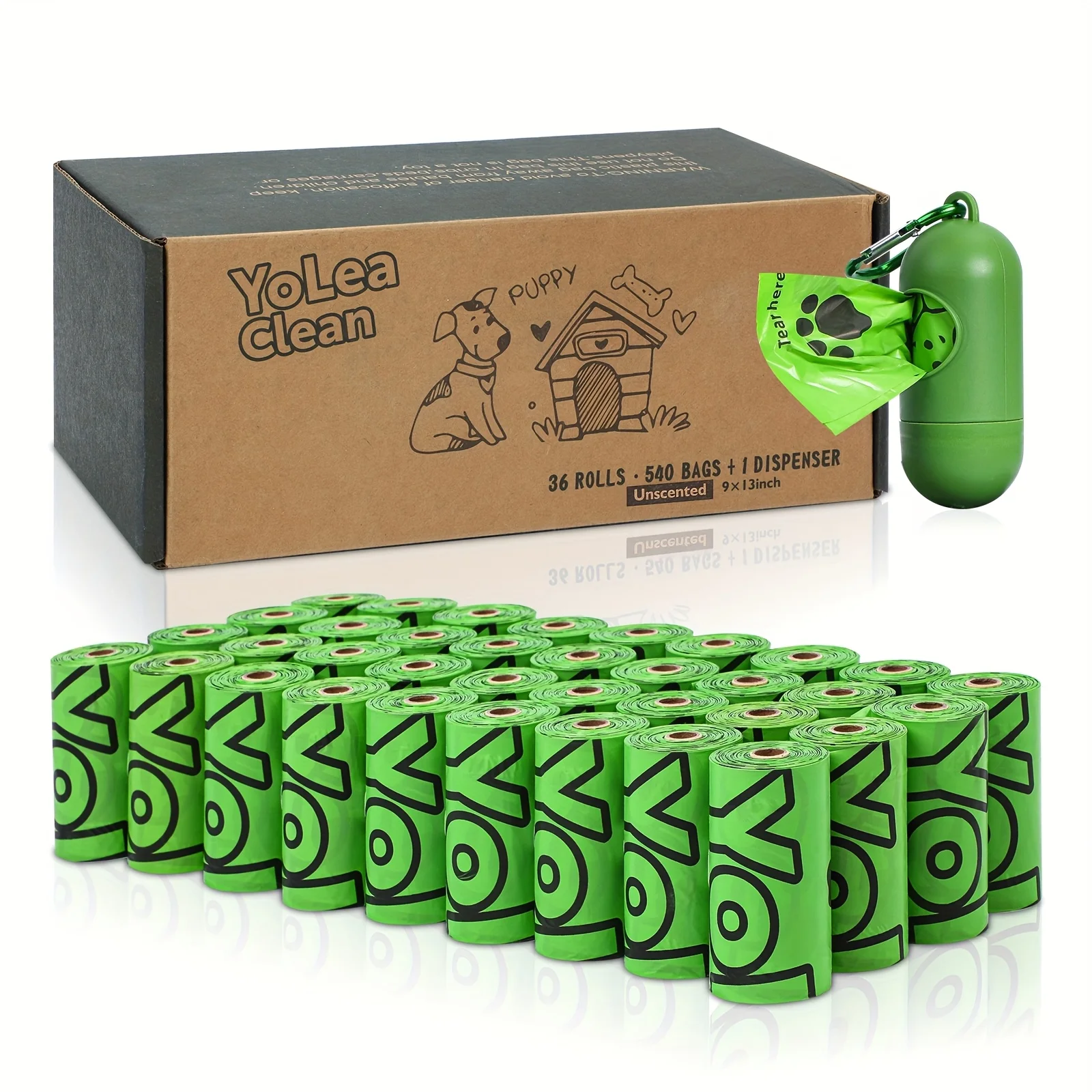 YoLeaClean 36 Rolls, 540 Count, Unscented Pet Waste Bags, Dog Poop Bags, Diaper Waste Bags, Mini Trash Bags, Pet Waste Bags, Outdoor Supplies, Pet Supplies
YoLeaClean 36 Rolls, 540 Count, Unscented Pet Waste Bags, Dog Poop Bags, Diaper Waste Bags, Mini Trash Bags, Pet Waste Bags, Outdoor Supplies, Pet Supplies