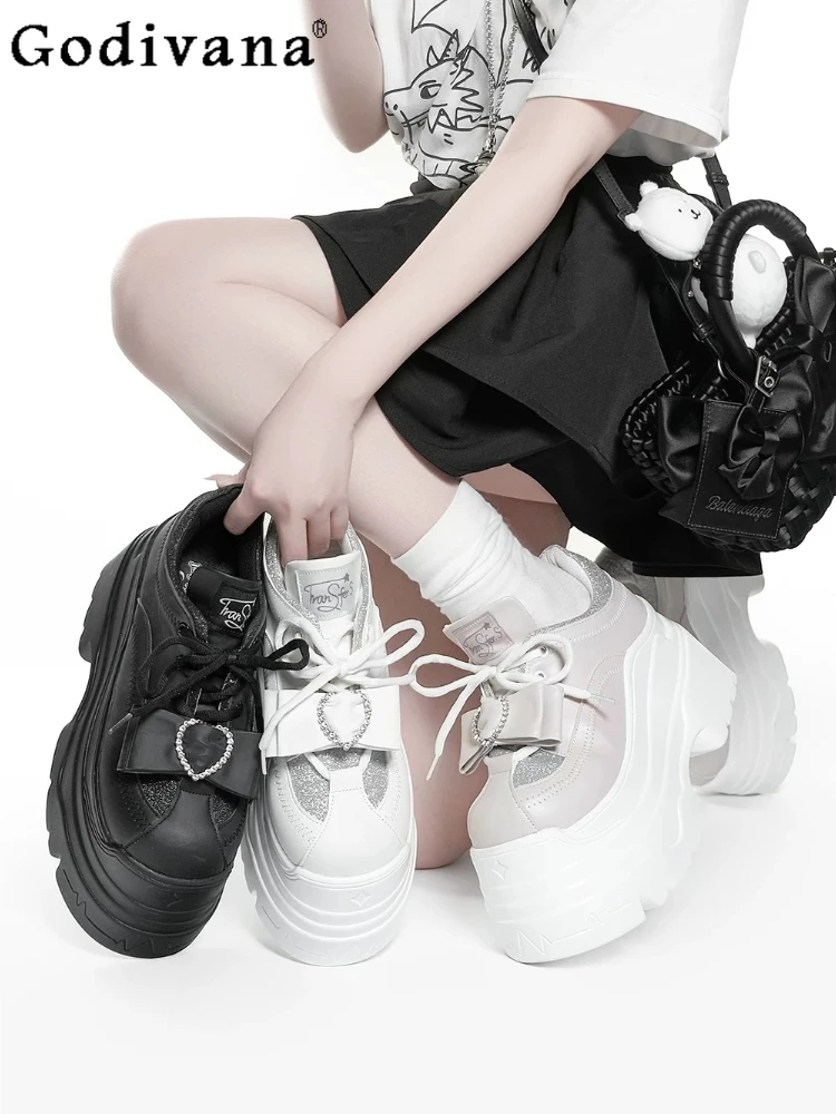 Original Subculture Japanese Mine Platform Shoes Spring and Summer New Girl's Sweet Cool Bow Lace Waterproof High Heel Pumps
Original Subculture Japanese Mine Platform Shoes Spring and Summer New Girl's Sweet Cool Bow Lace Waterproof High Heel Pumps
