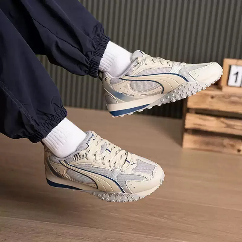 PUMA Beige Grey Navy Mesh Suede Retro Rugged Sole Outdoor Casual Running Sneakers 407108-02
PUMA Beige Grey Navy Mesh Suede Retro Rugged Sole Outdoor Casual Running Sneakers 407108-02