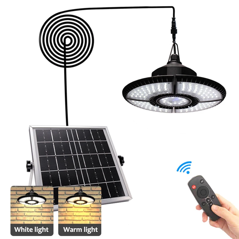 Aluminum Solar Pendant Light Outdoor with Remote Control Dimmable 2000LM IP65 Waterproof Recess Shed Mode for Garage Garden
Aluminum Solar Pendant Light Outdoor with Remote Control Dimmable 2000LM IP65 Waterproof Recess Shed Mode for Garage Garden