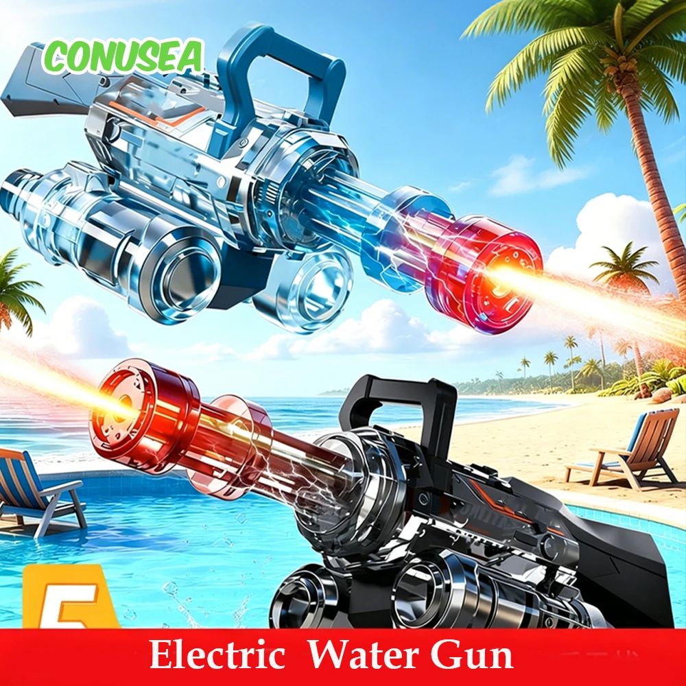 Electric Water Gun Toy Pistol LED Strong Power Water Spray Rotating Barrel Pool Beach Play Outdoor Toys Children Adults Fun Kids
Electric Water Gun Toy Pistol LED Strong Power Water Spray Rotating Barrel Pool Beach Play Outdoor Toys Children Adults Fun Kids