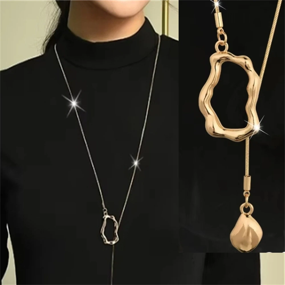 Rakol New Stainless Steel Irregular Y-shaped Long Necklace for Women Charm Party High-quality Fashion Pendant Gifts
Rakol New Stainless Steel Irregular Y-shaped Long Necklace for Women Charm Party High-quality Fashion Pendant Gifts