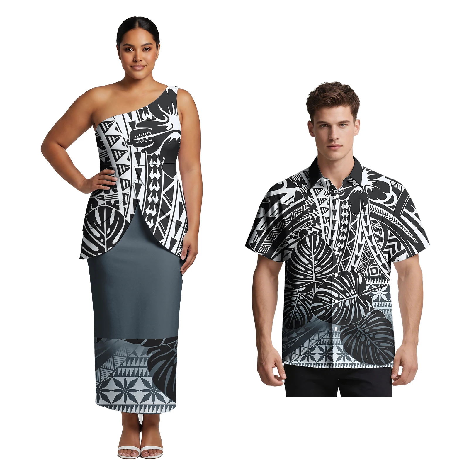 New Arrivals Samoan Polynesian Ladies Sleeveless Puletasi Dress Men Pocket Shirts Hawaiian Beach Party Prom Couple Sweet Outfits
New Arrivals Samoan Polynesian Ladies Sleeveless Puletasi Dress Men Pocket Shirts Hawaiian Beach Party Prom Couple Sweet Outfits