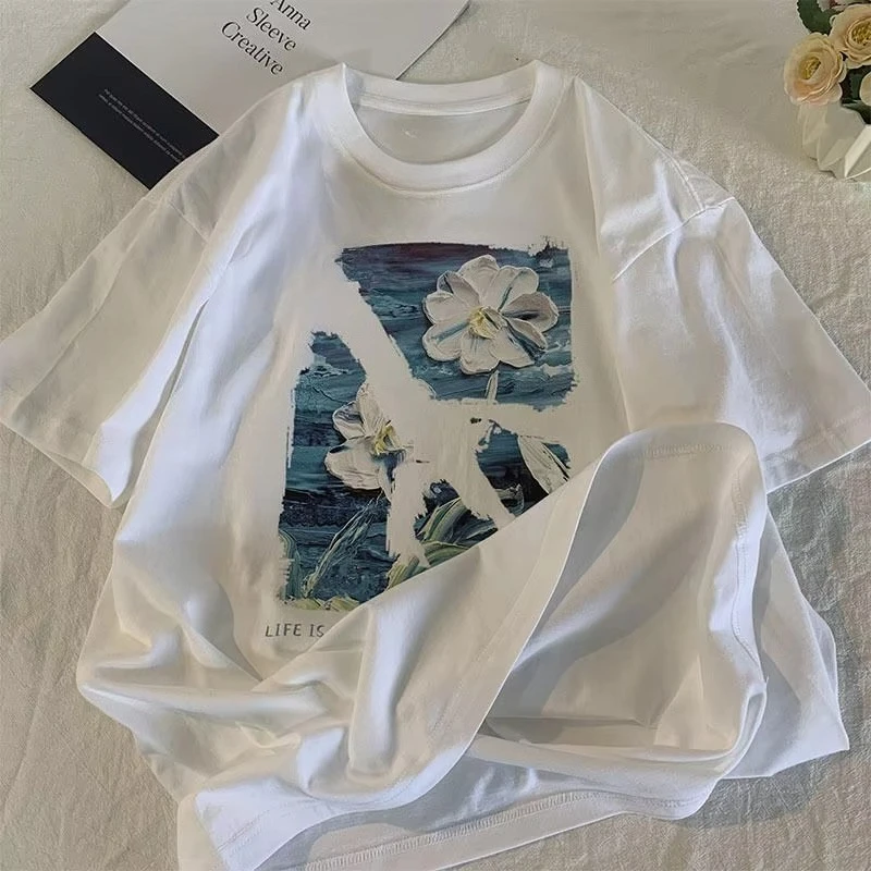 2025 Summer New Cotton Vintage Flower Short Sleeve T-shirt Men's Summer Loose Ins Fashion Brand Niche Top
2025 Summer New Cotton Vintage Flower Short Sleeve T-shirt Men's Summer Loose Ins Fashion Brand Niche Top