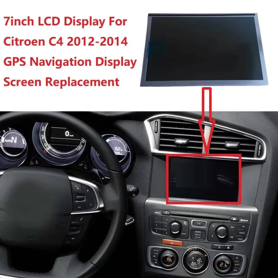 7-дюймовый ЖК-дисплей для Citroen C4 2012-2014, замена экрана GPS-навигации 98 047 073 80
7-дюймовый ЖК-дисплей для Citroen C4 2012-2014, замена экрана GPS-навигации 98 047 073 80