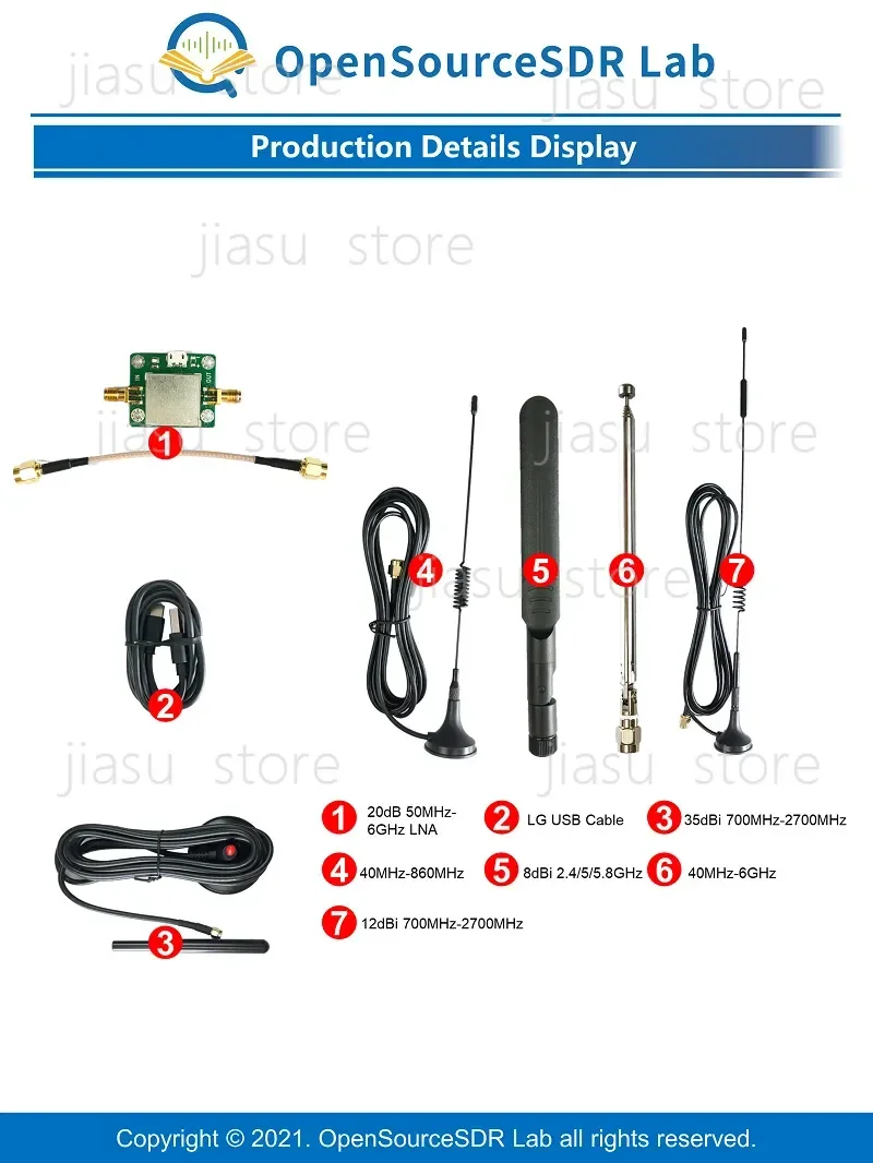 Accessories Antennas for HackRF (not include HackRF)
Accessories Antennas for HackRF (not include HackRF)