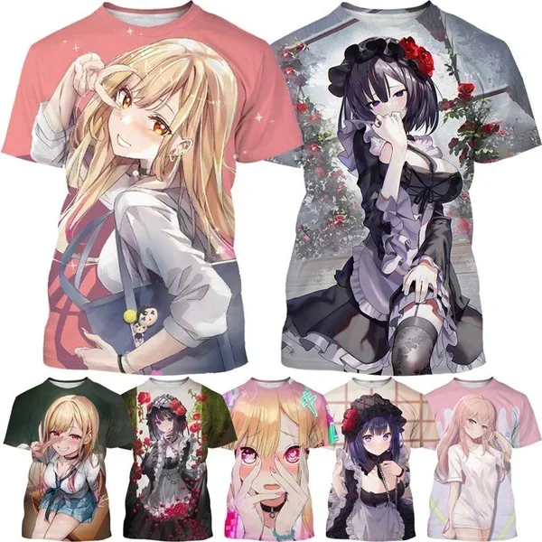 New Casual T-Shirt Marin Kitagawa Cute Girl Beautiful My Dress Up Darling 3D Short Sleeve Men's Harajuku Style
New Casual T-Shirt Marin Kitagawa Cute Girl Beautiful My Dress Up Darling 3D Short Sleeve Men's Harajuku Style