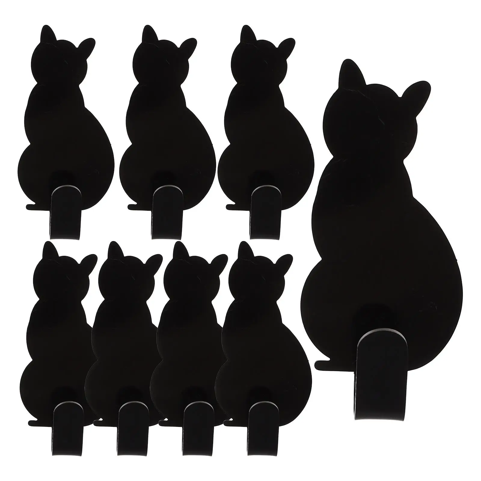8pcs Stainless Steel Hooks Adhesive Wall Hangers Heavy Duty Cat Shaped Strong Bedroom Bathroom Kitchen Storage
8pcs Stainless Steel Hooks Adhesive Wall Hangers Heavy Duty Cat Shaped Strong Bedroom Bathroom Kitchen Storage