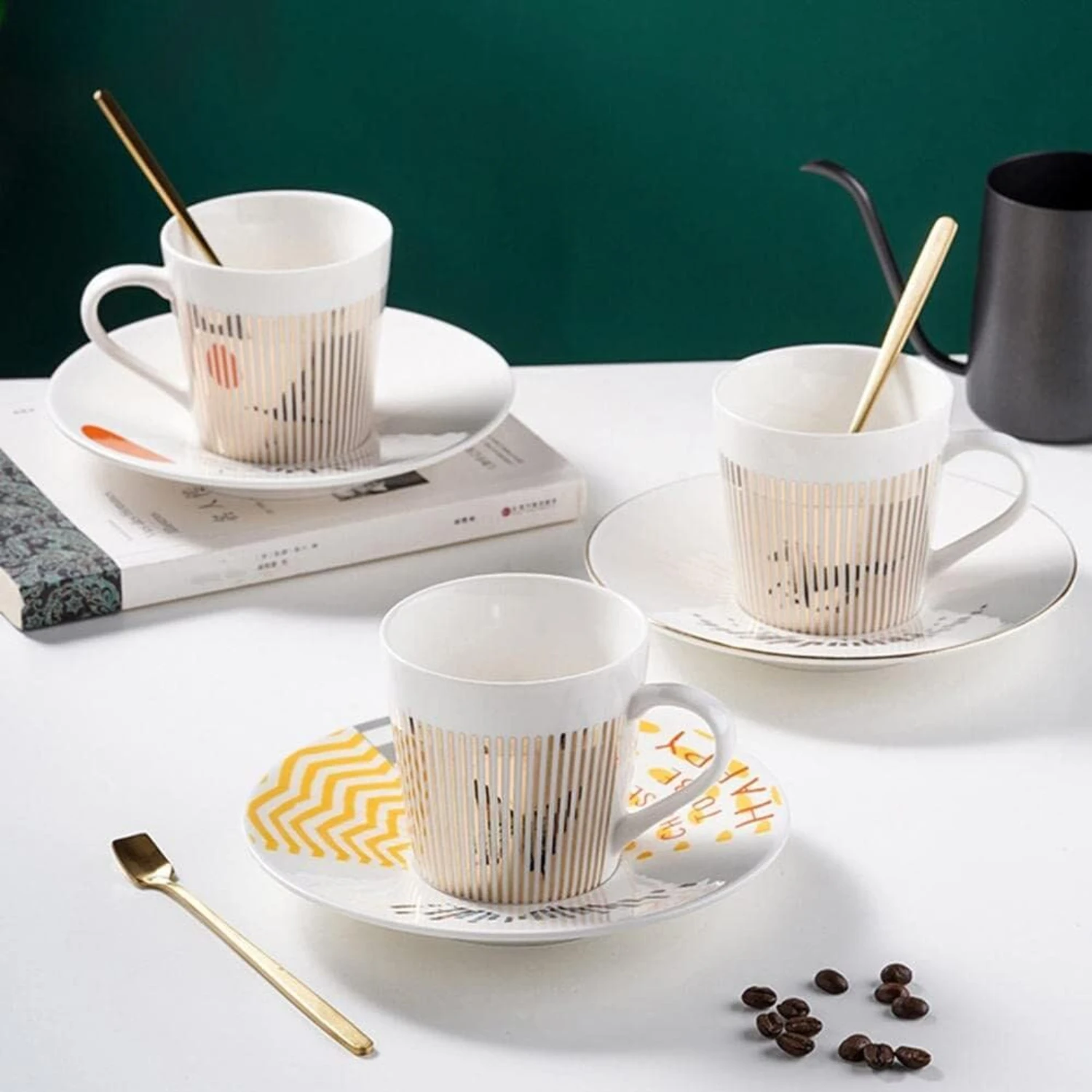 Stylish and Functional Ceramic Tea Cup and Saucer Set - Add a touch of elegance and sophistication to your tableware collection
Stylish and Functional Ceramic Tea Cup and Saucer Set - Add a touch of elegance and sophistication to your tableware collection