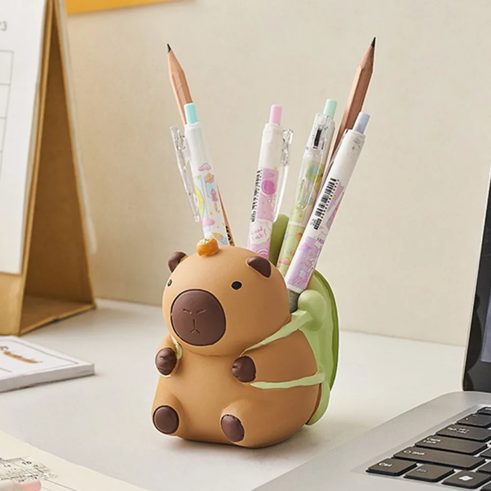Capybara Desk Pen Holder Ornaments Resin Craft Pencil Storage Box Creative Cartoon Stationery Organizer Cosmetic Organizer
Capybara Desk Pen Holder Ornaments Resin Craft Pencil Storage Box Creative Cartoon Stationery Organizer Cosmetic Organizer