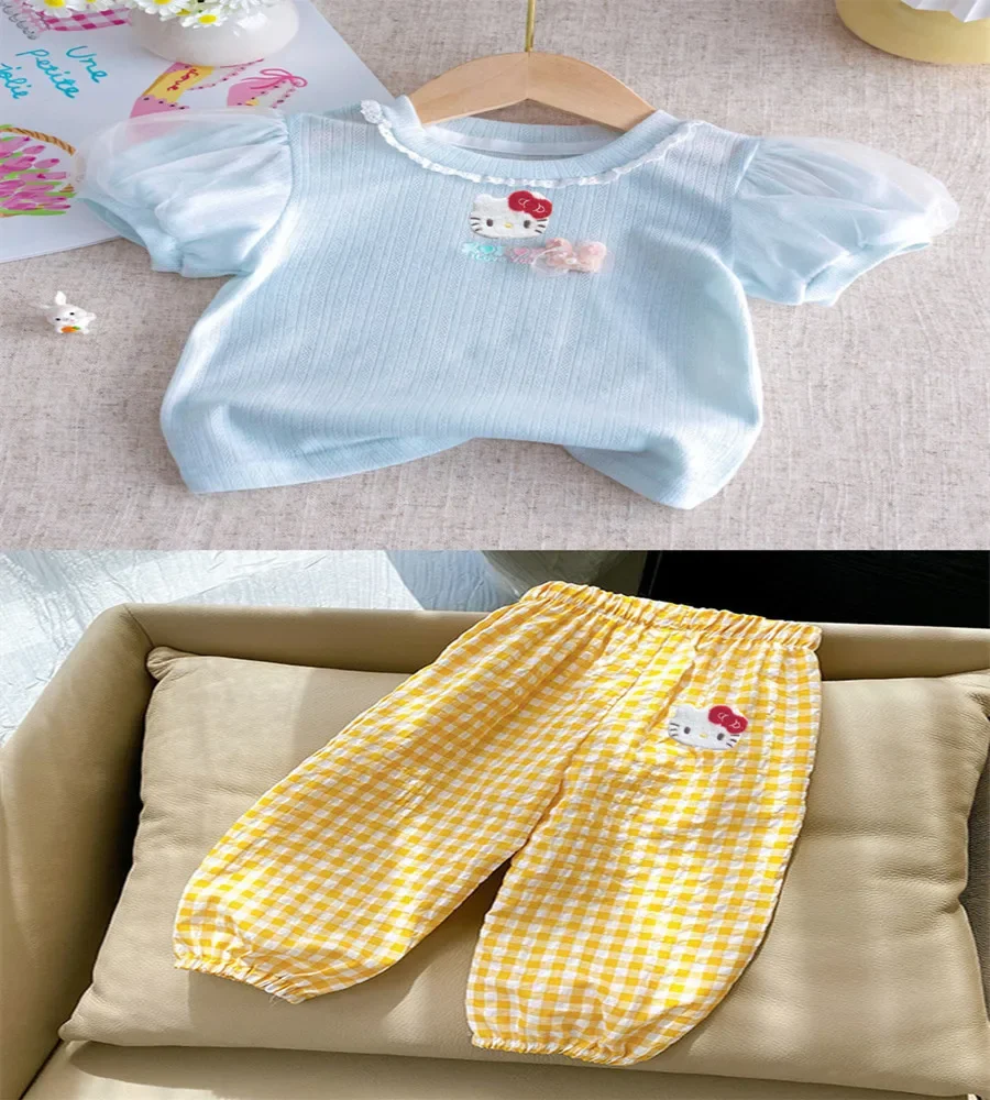 Летние модные повседневные штаны, детские шорты, джинсы hello kitty для девочек, брюки-кюлоты с цветочным бутоном, детская футболка с короткими рукавами sanrio
Летние модные повседневные штаны, детские шорты, джинсы hello kitty для девочек, брюки-кюлоты с цветочным бутоном, детская футболка с короткими рукавами sanrio