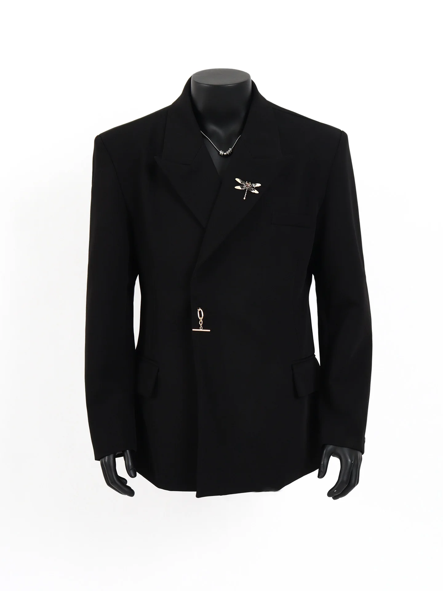 Starlit Men's Casual Bla Suit Jaet Waist-Cinching oulder Pad Design High-End Feelings Leisure Faion Outerwear
Starlit Men's Casual Bla Suit Jaet Waist-Cinching oulder Pad Design High-End Feelings Leisure Faion Outerwear