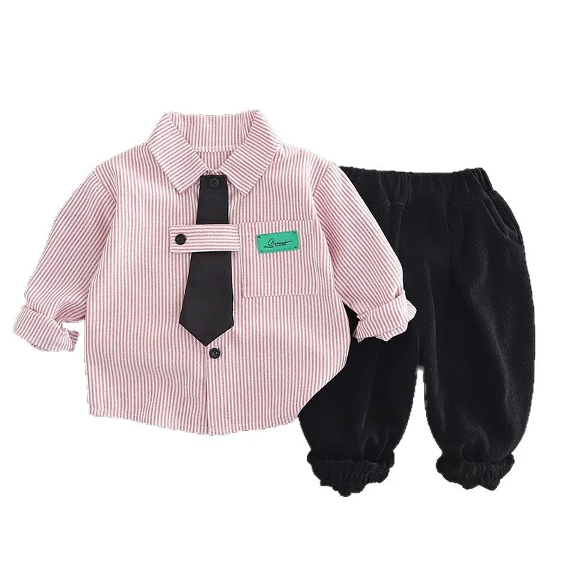New Spring Autumn Baby Clothes Children Boys Long Sleeved Shirt Pants 2Pcs/Sets Infant Casual Striped Clothing Kids Tracksuits
New Spring Autumn Baby Clothes Children Boys Long Sleeved Shirt Pants 2Pcs/Sets Infant Casual Striped Clothing Kids Tracksuits