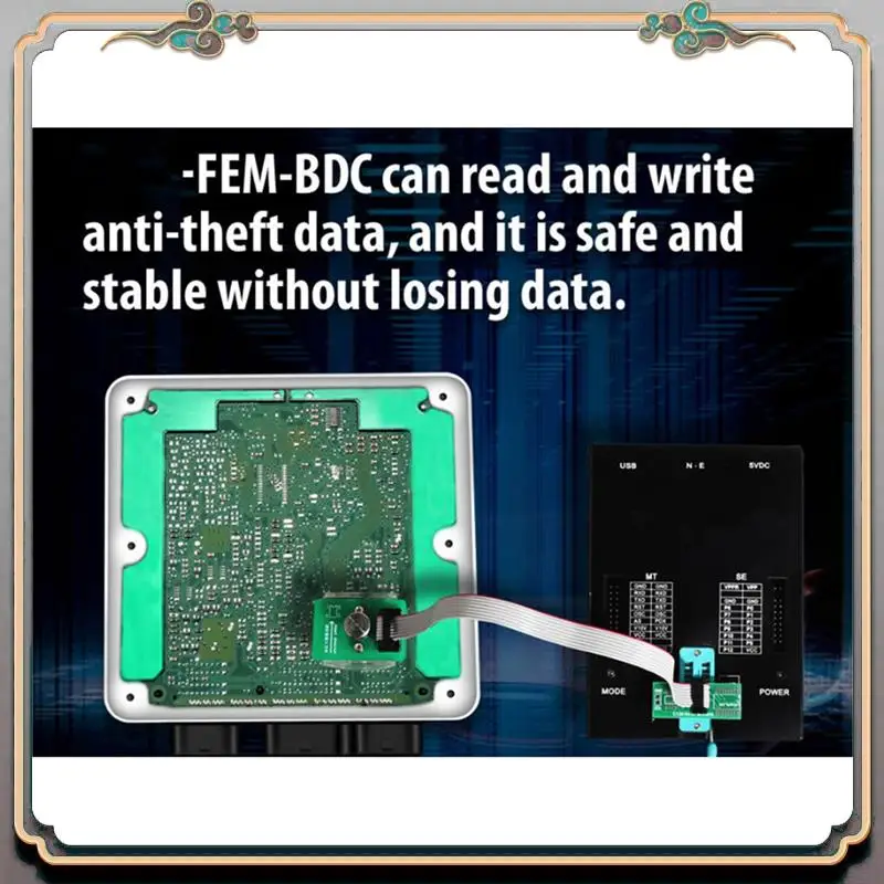Прочный 2X адаптер для чтения данных чипа EEPROM 8PIN FEM-BDC для BMW Work с VVDI Prog, Orange5, Iprog+, Xprog, CG PRO 9S12
Прочный 2X адаптер для чтения данных чипа EEPROM 8PIN FEM-BDC для BMW Work с VVDI Prog, Orange5, Iprog+, Xprog, CG PRO 9S12