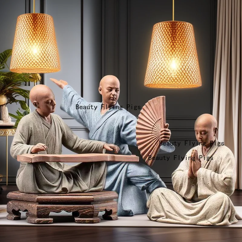 Ceramics Little monk decoration statue Luxurious home room office character ornaments Chinese specialty crafts
Ceramics Little monk decoration statue Luxurious home room office character ornaments Chinese specialty crafts