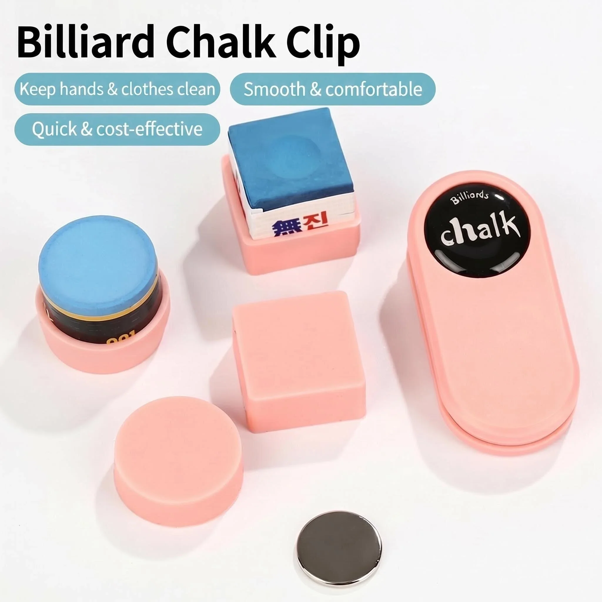Chalk clip billiards QChalk clip strong magnetic silent Chalk clip genuine strong magnetic table tennis wiping clip cover magn
Chalk clip billiards QChalk clip strong magnetic silent Chalk clip genuine strong magnetic table tennis wiping clip cover magn