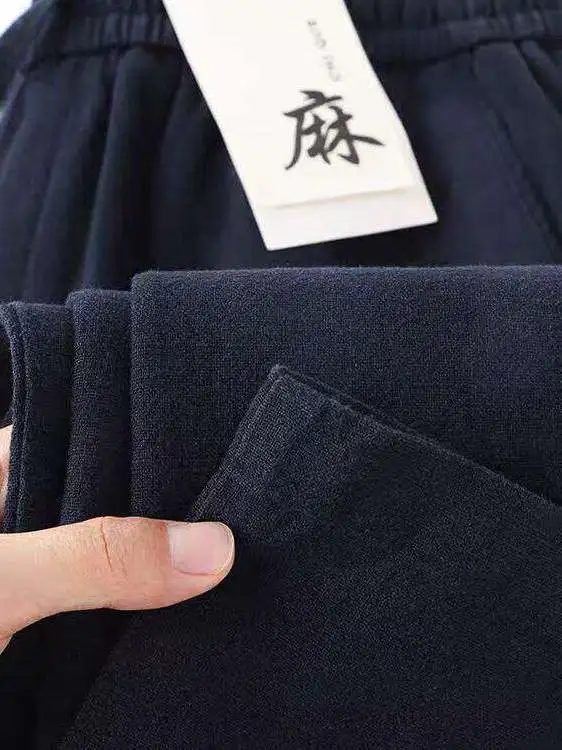 Loose Cotton Linen Men's Casual Pants Straight Leg Spring Summer Breathable Comfortable Pure Color Men's High Waist Trousers
Loose Cotton Linen Men's Casual Pants Straight Leg Spring Summer Breathable Comfortable Pure Color Men's High Waist Trousers