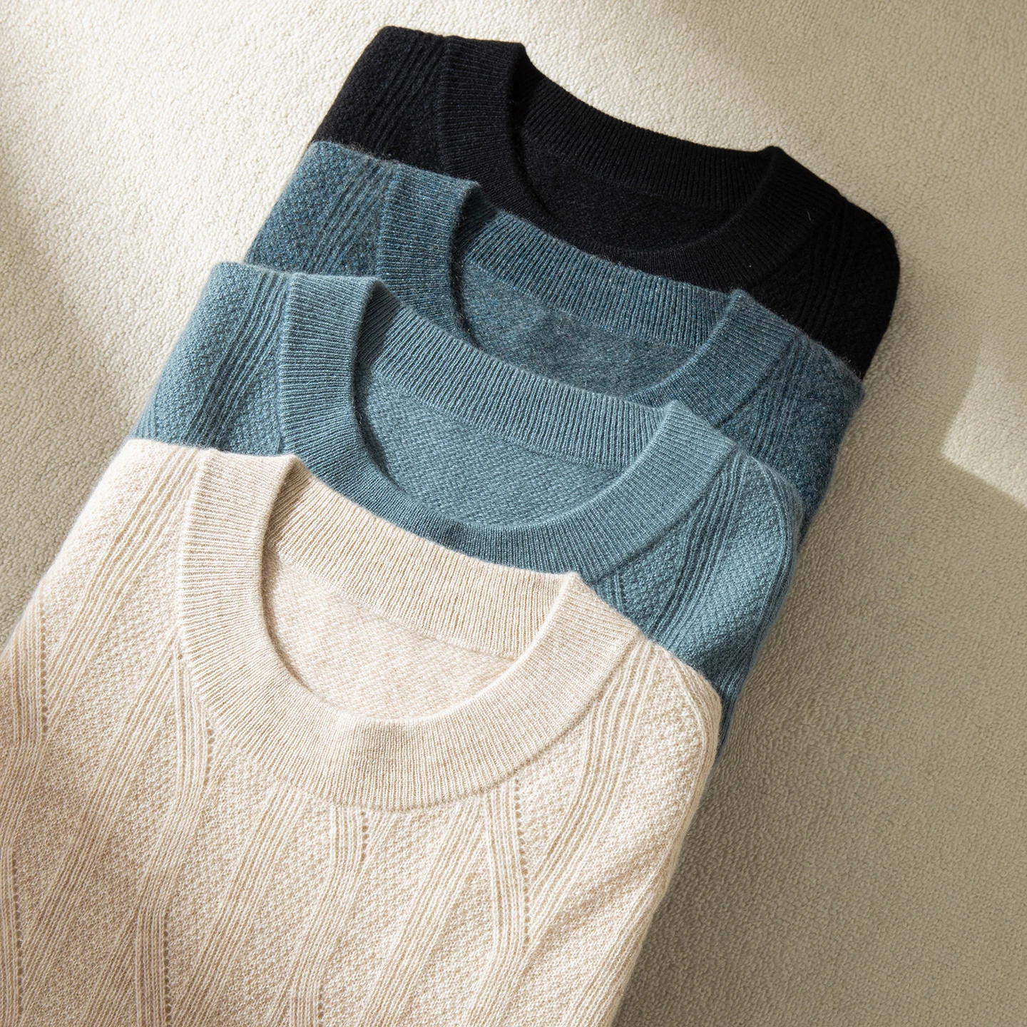 High quality 100% cashmere men's pullover casual solid knit sweater luxury Pull Tops trendy men's streetwear round neck Jumper
High quality 100% cashmere men's pullover casual solid knit sweater luxury Pull Tops trendy men's streetwear round neck Jumper