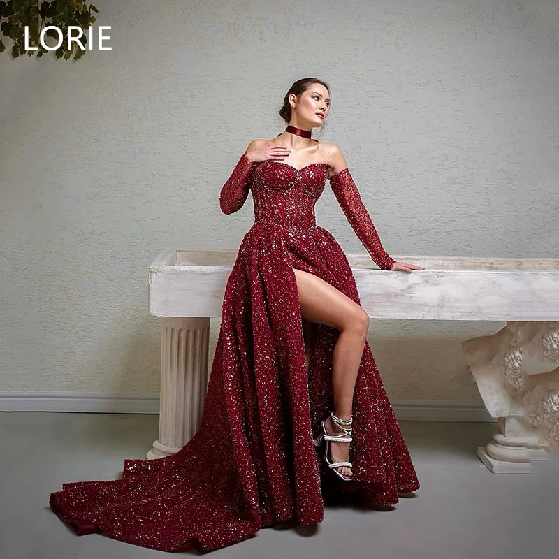 Smileven Shiny Red A-line Sexy Prom Dresses Side Split Night Club Party Evening Dress Gift Customized 2025
Smileven Shiny Red A-line Sexy Prom Dresses Side Split Night Club Party Evening Dress Gift Customized 2025