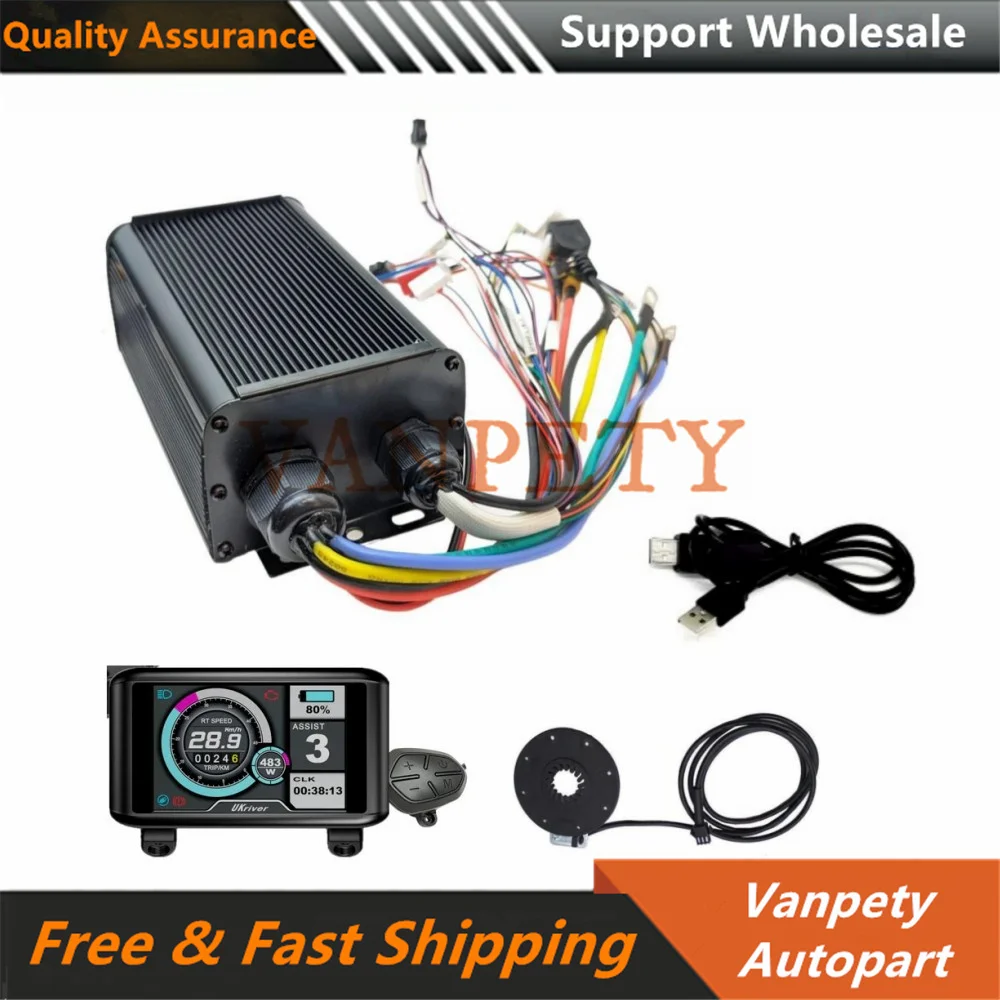 New 48V-72V MQCON SVMC7245 with UKC1 Display and PAS 1KW 45A 60KMH Electric Bike Scooter Bldc Motor Controller
New 48V-72V MQCON SVMC7245 with UKC1 Display and PAS 1KW 45A 60KMH Electric Bike Scooter Bldc Motor Controller