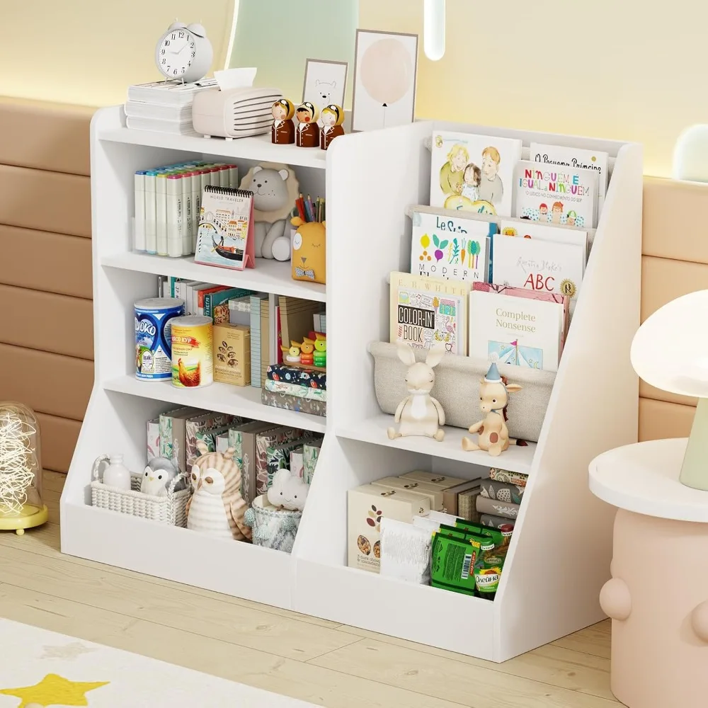 39" Large Wooden Kids Bookshelf and Toy Storage Organizer,Baby Bookcase with Sling Book Rack, Children Toddler Wooden Book Shelf
39" Large Wooden Kids Bookshelf and Toy Storage Organizer,Baby Bookcase with Sling Book Rack, Children Toddler Wooden Book Shelf