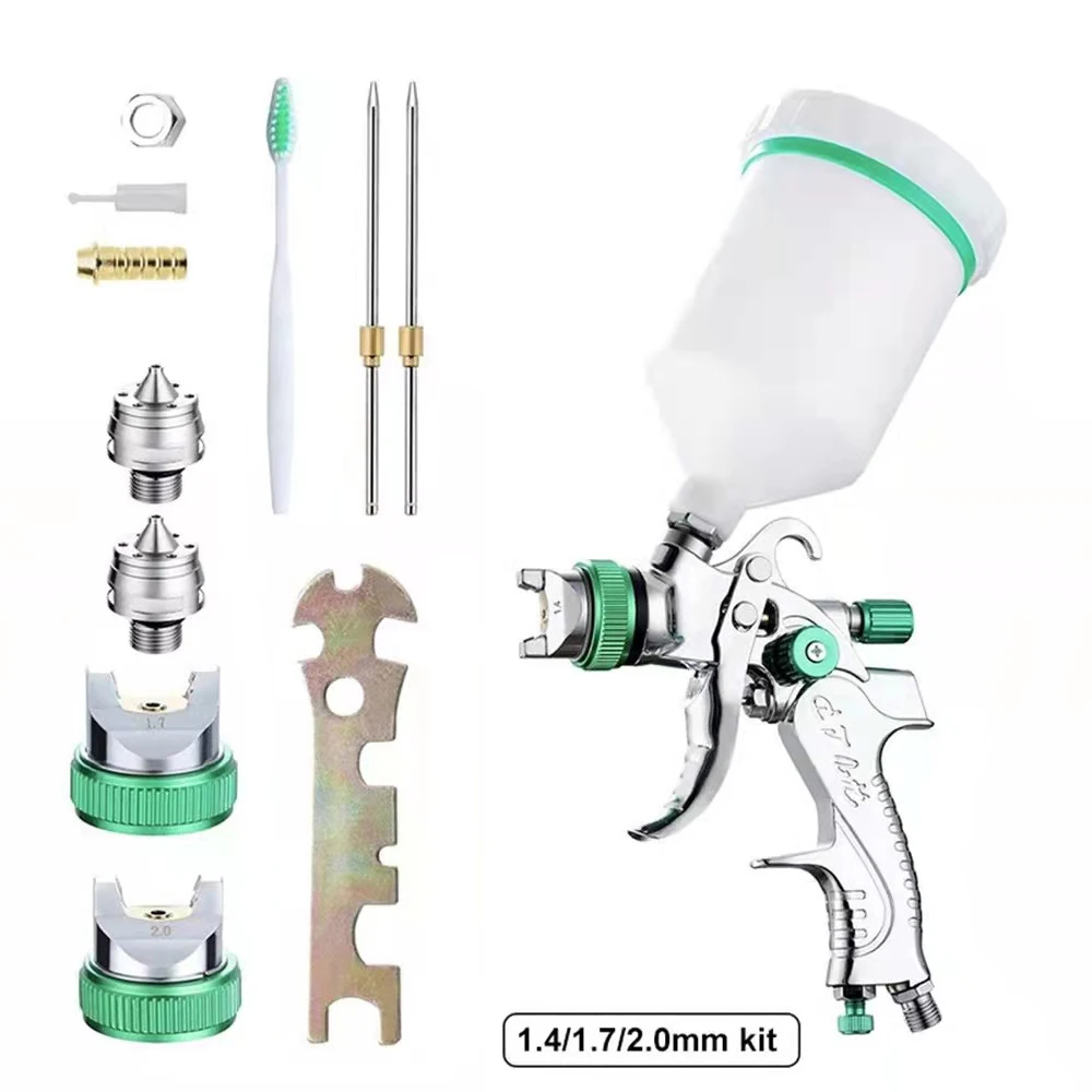 Professional Handheld 2mm 1.7mm 1.4mm Paint Spray Gun 600cc Car Painting Fine Detail Hvlp Air Spray Gun
Professional Handheld 2mm 1.7mm 1.4mm Paint Spray Gun 600cc Car Painting Fine Detail Hvlp Air Spray Gun