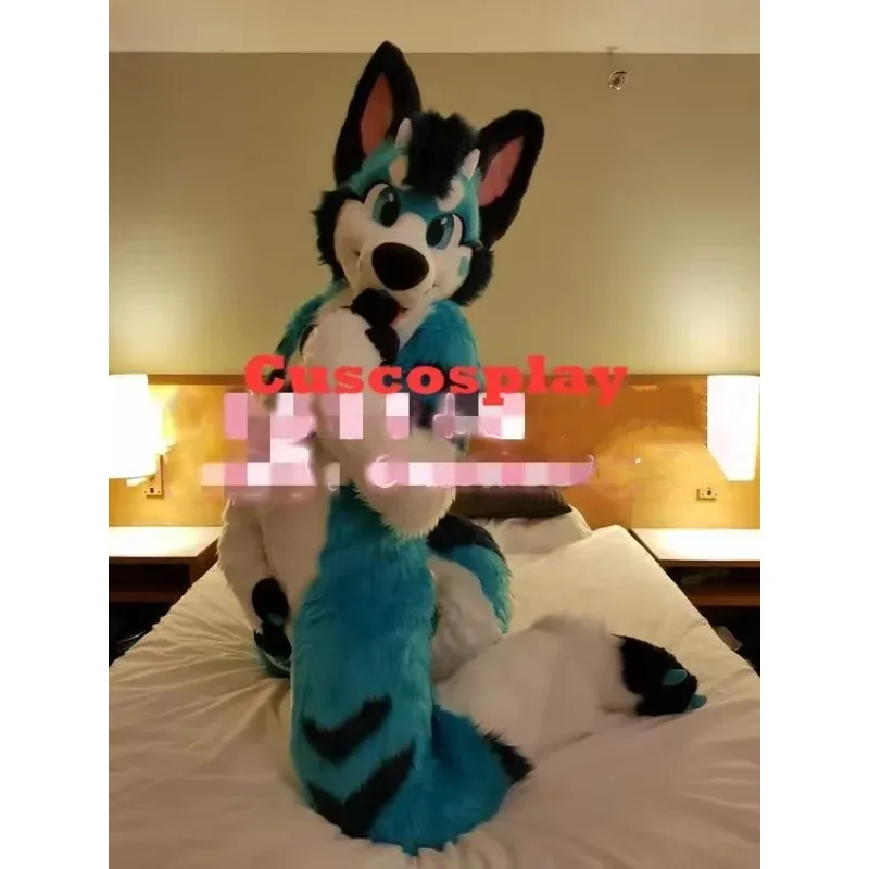 Christmas Blue Long Fur Husky Dog Fox Wolf Fursuit Mascot Costume Suit Cosplay Party Game Fancy Dress Adult Size Apparel
Christmas Blue Long Fur Husky Dog Fox Wolf Fursuit Mascot Costume Suit Cosplay Party Game Fancy Dress Adult Size Apparel