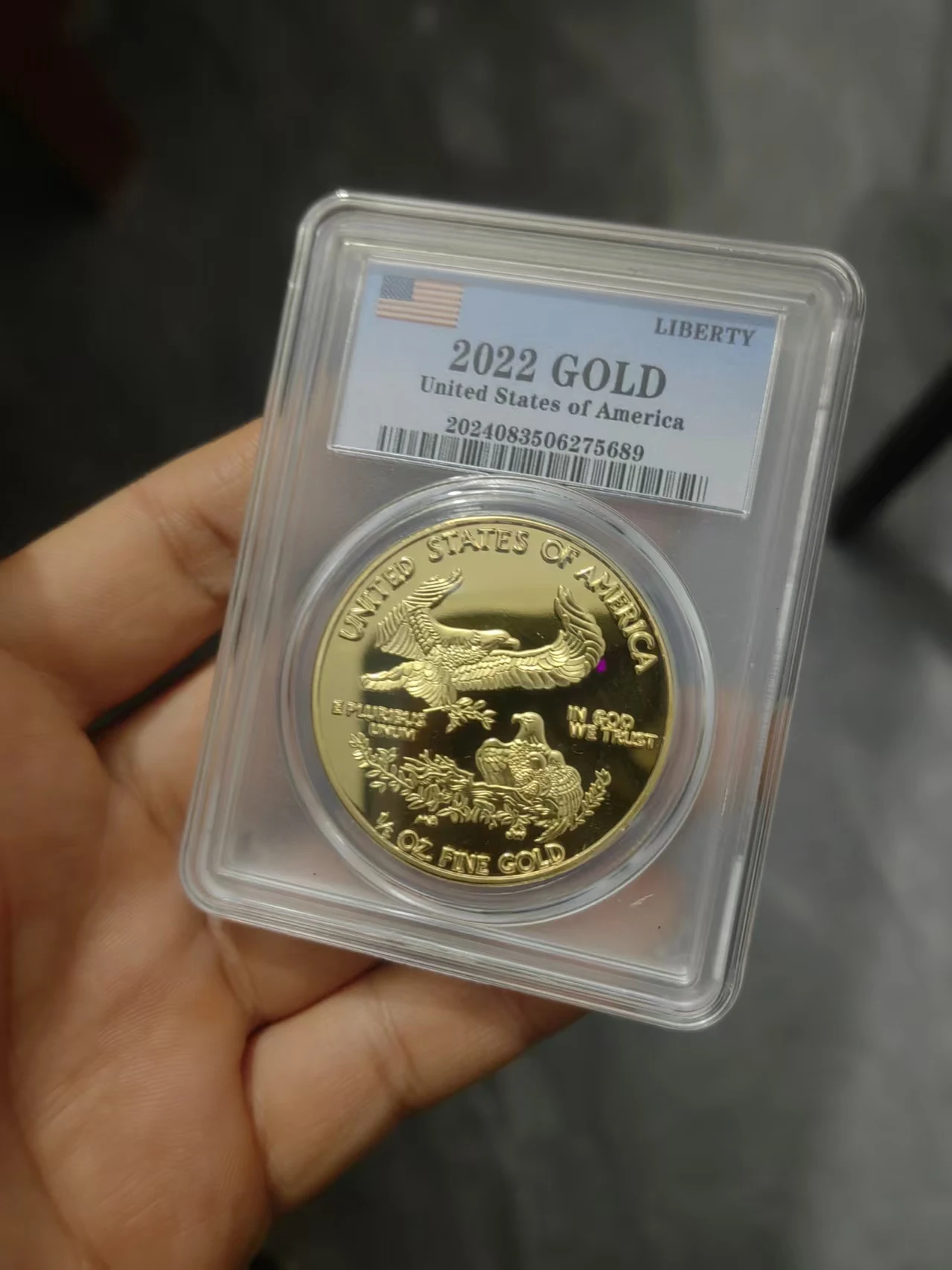 2024 золотые, серебряные монеты с покрытием свободы США, монета с орлом, запечатанная в высококачественных коробах для хранения, футляре для монет-вызов
2024 золотые, серебряные монеты с покрытием свободы США, монета с орлом, запечатанная в высококачественных коробах для хранения, футляре для монет-вызов