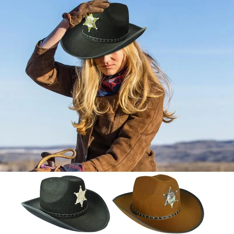 Cowgirl Hat Vintage Western Cowboy Hat Headwear For Women Cowgirl Hat Wide Brim With Pentagram Fit Outdoor Cosplay Party
Cowgirl Hat Vintage Western Cowboy Hat Headwear For Women Cowgirl Hat Wide Brim With Pentagram Fit Outdoor Cosplay Party