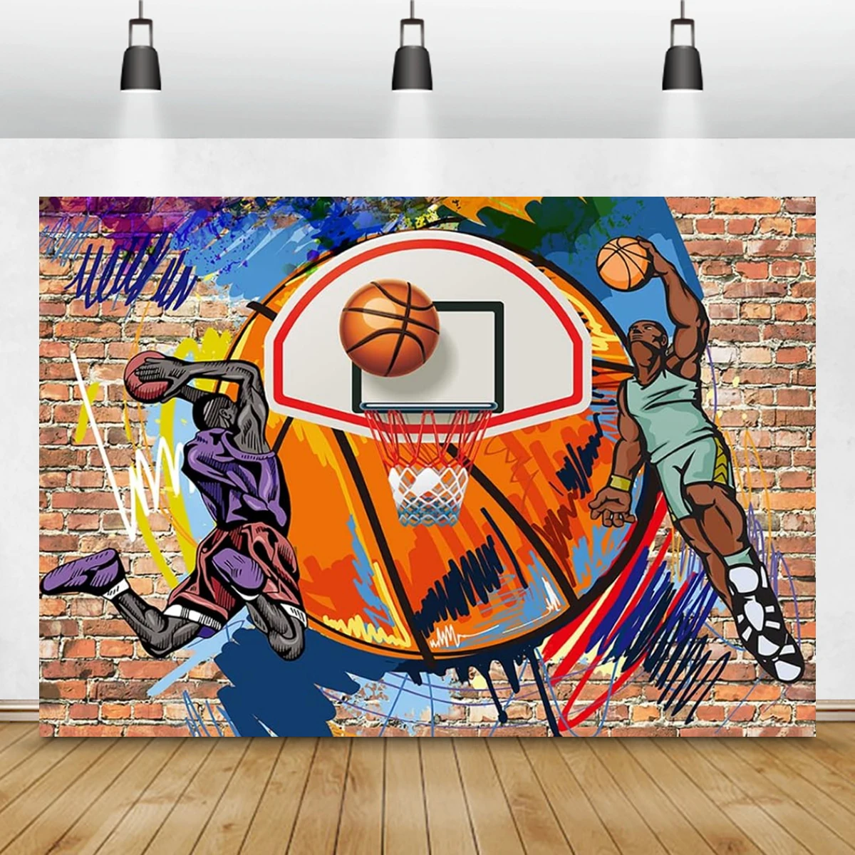 Basketball Theme for Photography BackdropStar Slam Dunk Sports Background for Boys Happy Birthday Party Decorations
Basketball Theme for Photography BackdropStar Slam Dunk Sports Background for Boys Happy Birthday Party Decorations