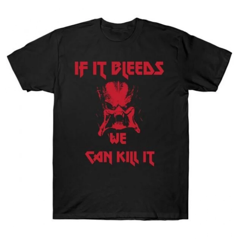 if it bleeds - If It Bleeds We Can Kill It Retro Sci-Fi Alien Gift T-Shirt Monster hunter Predator Graphic clothes All size tops
if it bleeds - If It Bleeds We Can Kill It Retro Sci-Fi Alien Gift T-Shirt Monster hunter Predator Graphic clothes All size tops