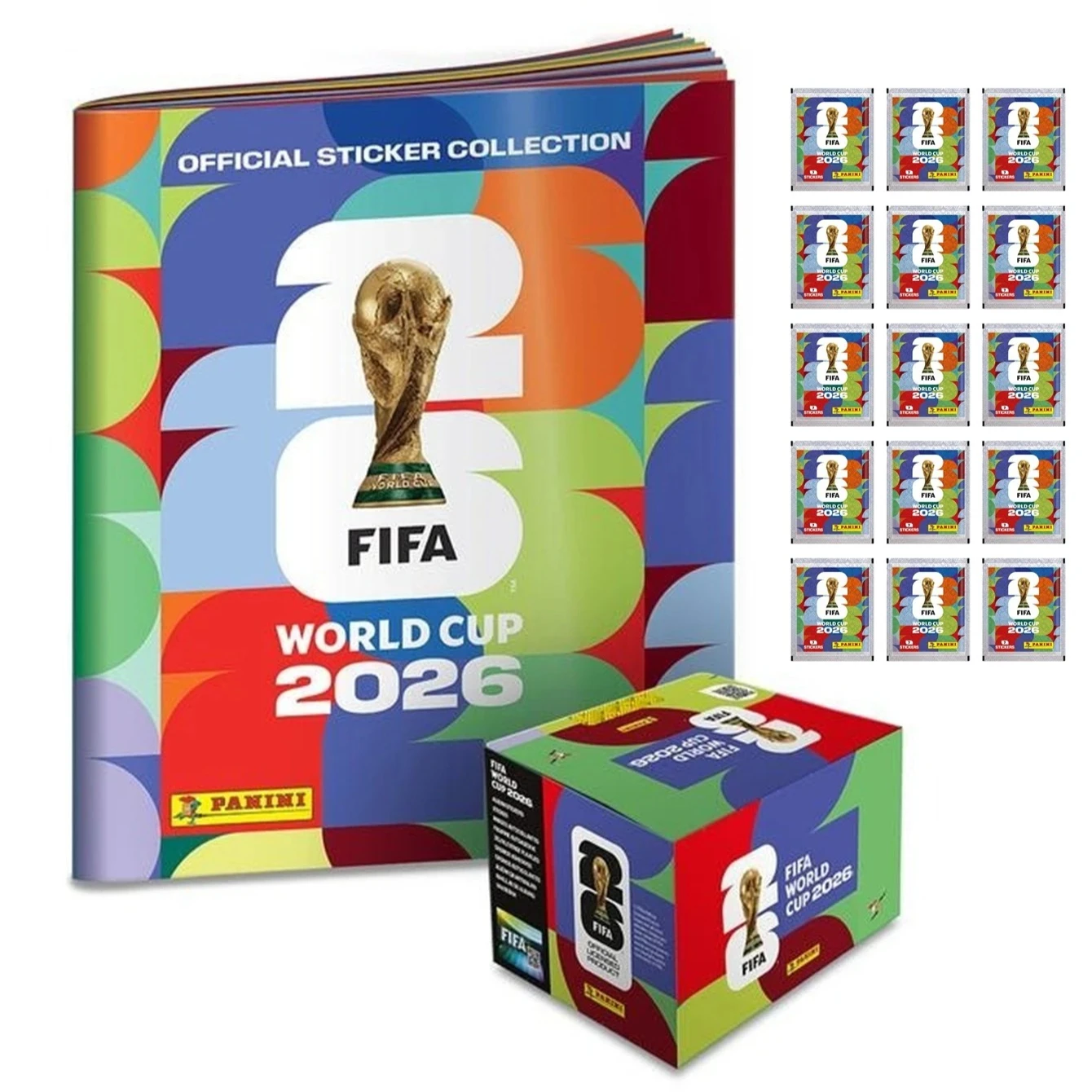 Panini FIFA World Cup 2026 Official Sticker Collection 1 Box 50 Packs × 7 Stickers = 350 Stickers)
Panini FIFA World Cup 2026 Official Sticker Collection 1 Box 50 Packs × 7 Stickers = 350 Stickers)