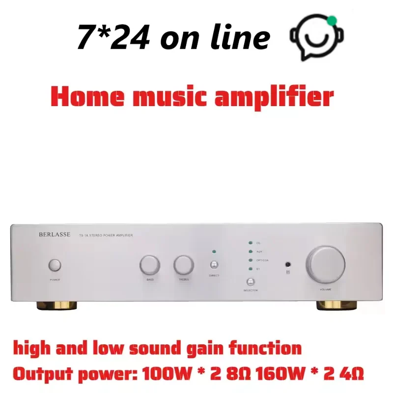 New HIFI 2.0 Dual-Channel Stereo Home Audio Amplifier Dual Toroidal Transformers Bluetooth 5.0 with Remote Control
New HIFI 2.0 Dual-Channel Stereo Home Audio Amplifier Dual Toroidal Transformers Bluetooth 5.0 with Remote Control