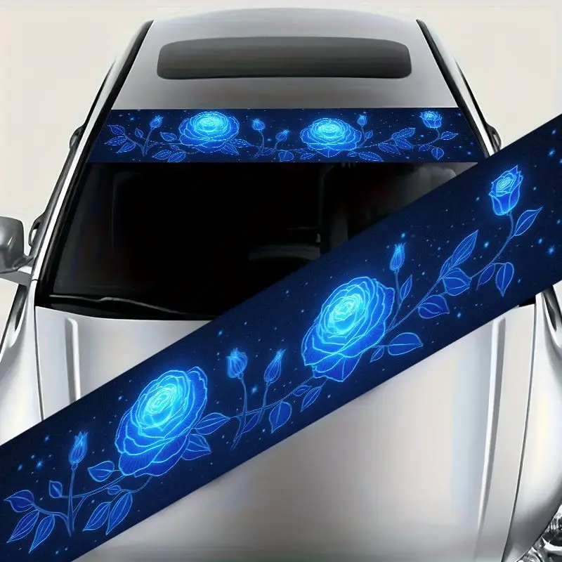 1 piece luminous rose flower front windshield sticker, eye-catching style for windshield, elegant luminous design
1 piece luminous rose flower front windshield sticker, eye-catching style for windshield, elegant luminous design