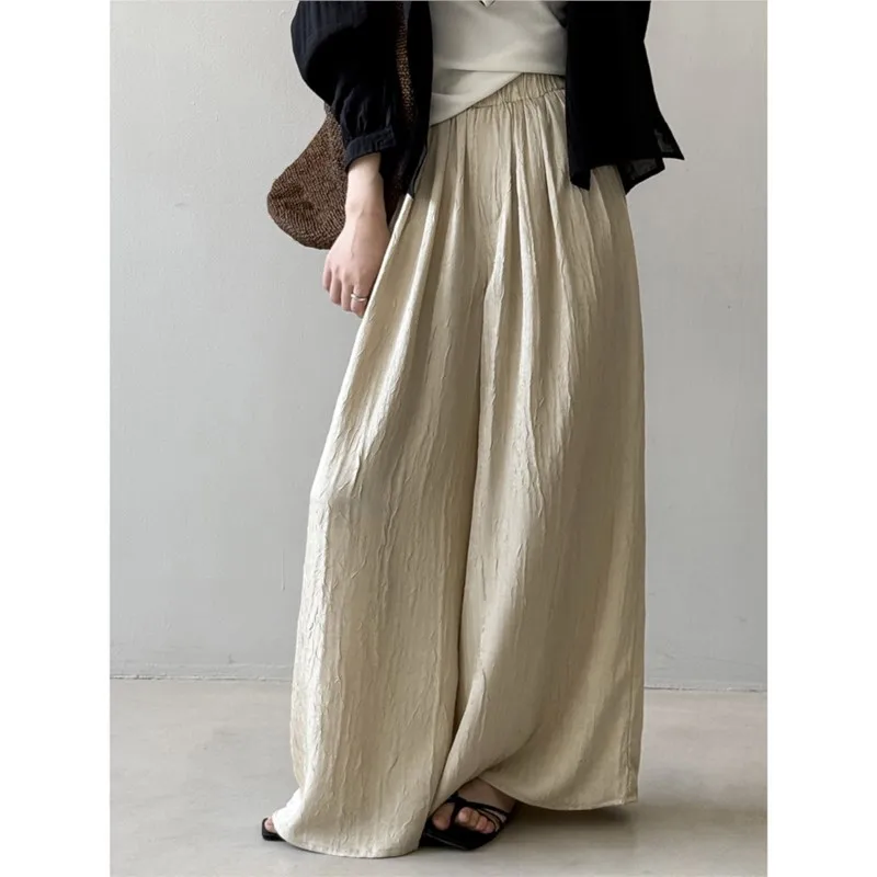Johnature Draped Casual Comfortable Simple Pants Women Summer New High-waisted Japanese Loose Casual Wide-leg Trousers
Johnature Draped Casual Comfortable Simple Pants Women Summer New High-waisted Japanese Loose Casual Wide-leg Trousers