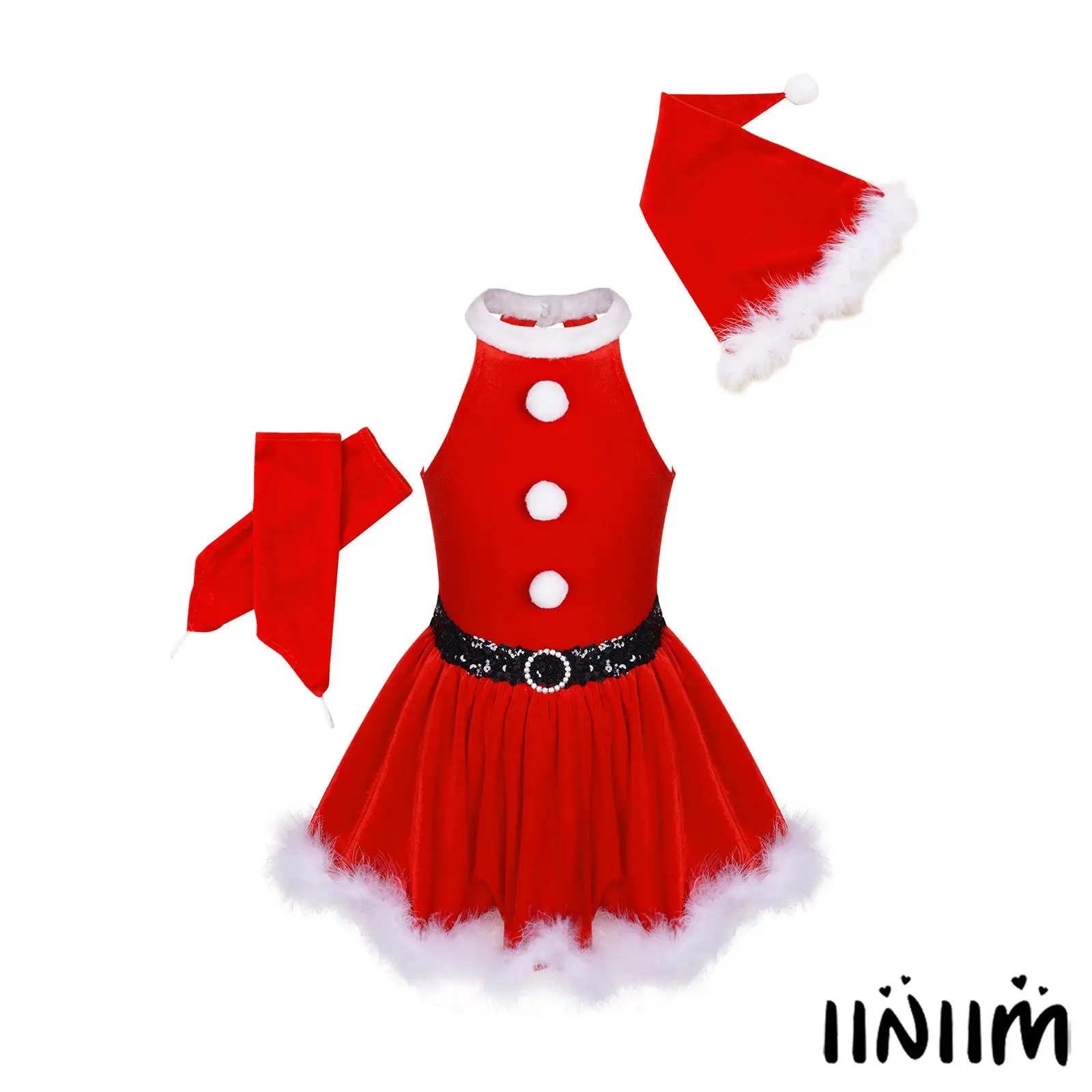 Kids Girls Christmas Santa Claus Cosplay Costume New Year Xmas Carnival Performance Sequins Dance Suit Fancy Party Outfits 
Kids Girls Christmas Santa Claus Cosplay Costume New Year Xmas Carnival Performance Sequins Dance Suit Fancy Party Outfits