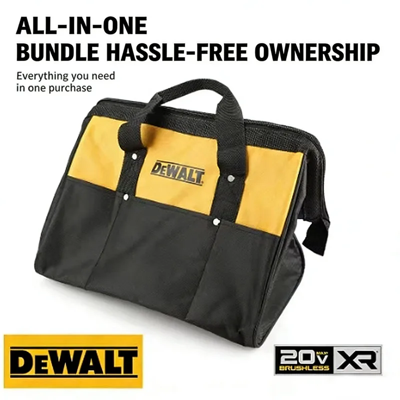 DEWALT multifunctional tool set, impact wrench, driver, metal hardware parts, sturdy storage case, carry bag
DEWALT multifunctional tool set, impact wrench, driver, metal hardware parts, sturdy storage case, carry bag
