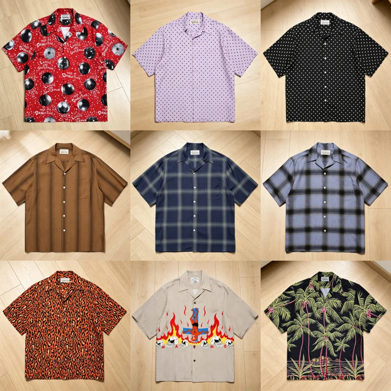 Summer Casual WACKO MARIA Aloha Shirt Streetwear Creative Pattern Print Short Sleeves Beach Hawaiian Shirt
Summer Casual WACKO MARIA Aloha Shirt Streetwear Creative Pattern Print Short Sleeves Beach Hawaiian Shirt