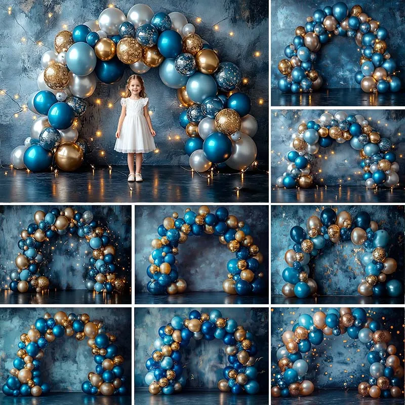 LS Photography Background Blue Wall Arch Balloons Glitter Decor Props Birthday Cake Smash Kids Portrait Photo Backdrop Banner
LS Photography Background Blue Wall Arch Balloons Glitter Decor Props Birthday Cake Smash Kids Portrait Photo Backdrop Banner