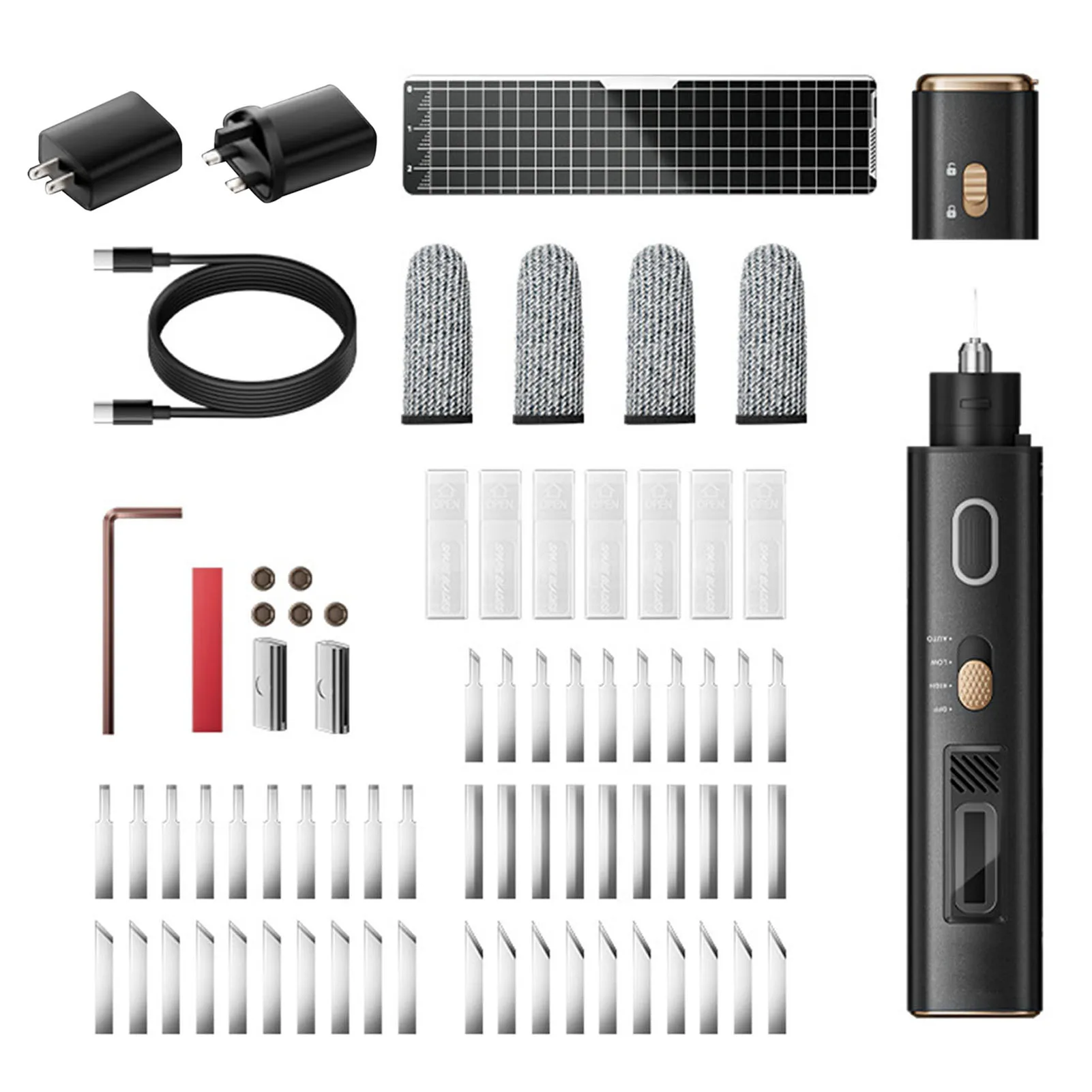 Комплект ультразвуковых резаков, ручной ультразвуковой режущий инструмент 40 кГц с 50 сменными лезвиями, светодиодная подсветка, блокировка от детей, ультразвуковой резак
Комплект ультразвуковых резаков, ручной ультразвуковой режущий инструмент 40 кГц с 50 сменными лезвиями, светодиодная подсветка, блокировка от детей, ультразвуковой резак