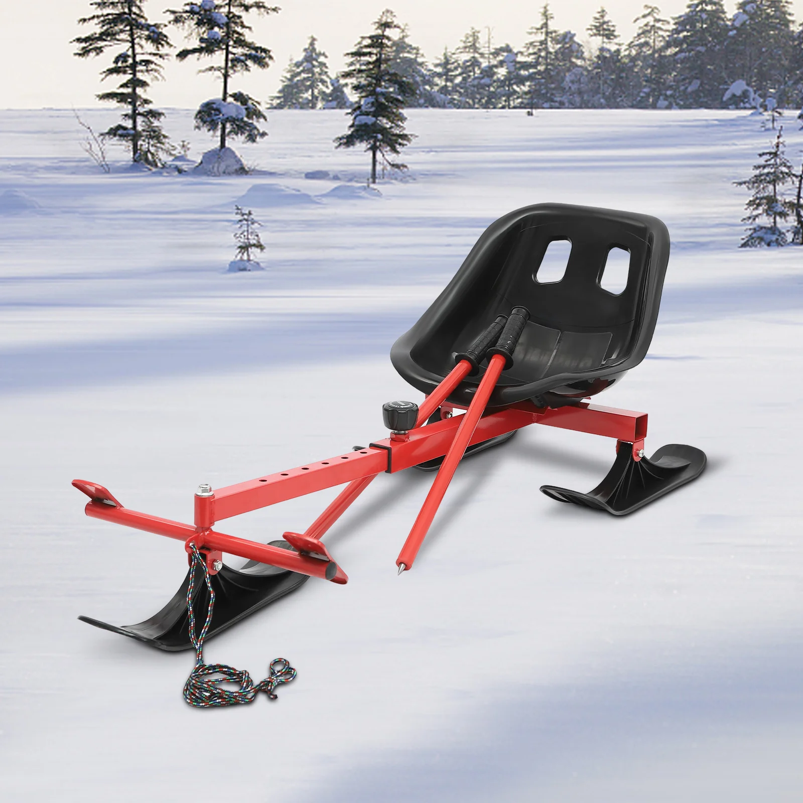 Snow Racer Scooter, Ski Scooter, Adjustable Snow and Ice Skate for Kids Age 3 and up ,Up to 198.42 Lbs
Snow Racer Scooter, Ski Scooter, Adjustable Snow and Ice Skate for Kids Age 3 and up ,Up to 198.42 Lbs