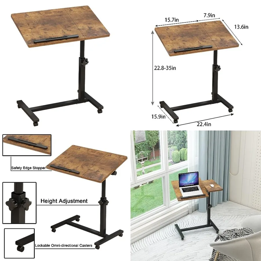 Adjustable Overbed Table with Wheels, Rolling Laptop Bed Desk for Home Hospital Use, Height and Tilt Adjustable Mobile Table fo
Adjustable Overbed Table with Wheels, Rolling Laptop Bed Desk for Home Hospital Use, Height and Tilt Adjustable Mobile Table fo