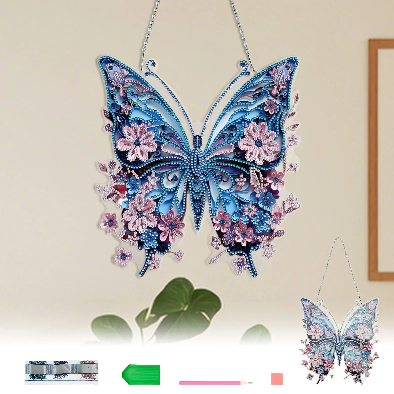 Diamond Art Painting Hanging Kit Creative Diamond Art Painting Kit Wall Decor Colorful Butterfly Parrot Diamond Art Craft Kit
Diamond Art Painting Hanging Kit Creative Diamond Art Painting Kit Wall Decor Colorful Butterfly Parrot Diamond Art Craft Kit