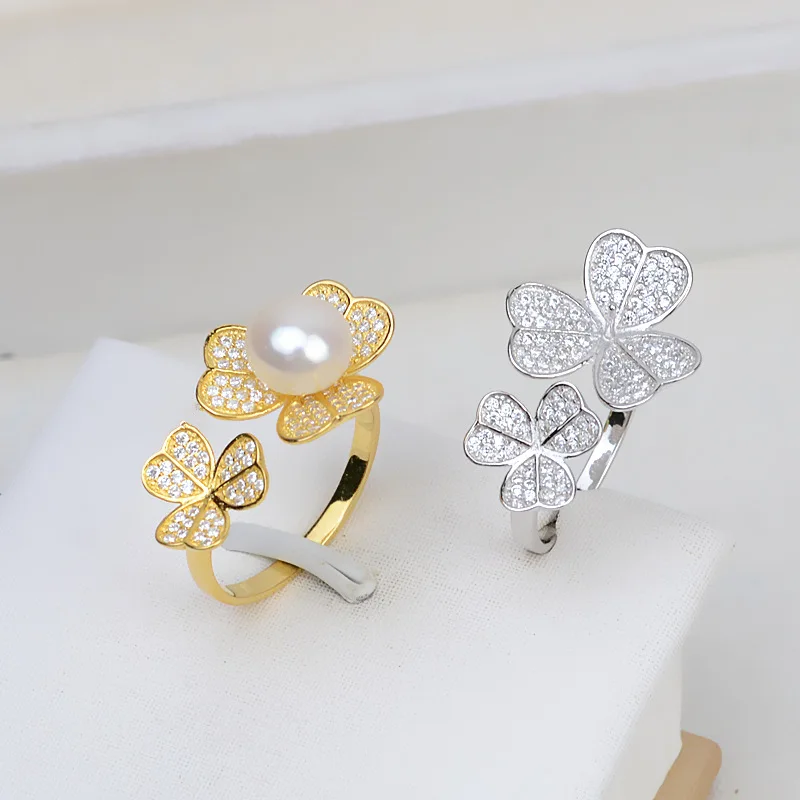 S925 Sterling Silver Adjustable Finger Ring Mountings Base Setting Findings Jewelry Mount Accessories for 5-6mm Pearls 3pcs/lot
S925 Sterling Silver Adjustable Finger Ring Mountings Base Setting Findings Jewelry Mount Accessories for 5-6mm Pearls 3pcs/lot